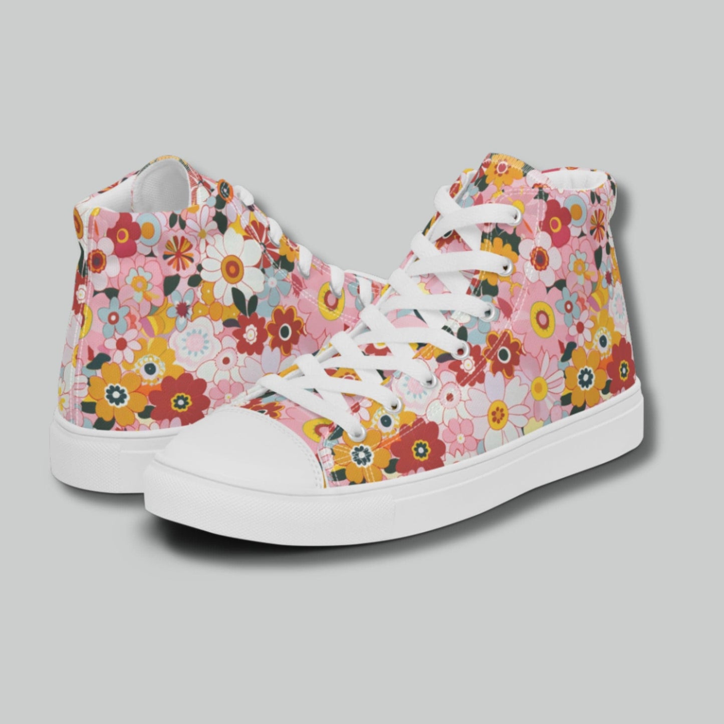 Retro Blossom High Top Sneakers