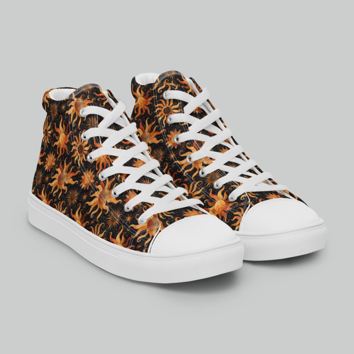 Midnight Sun High Top Canvas Shoes