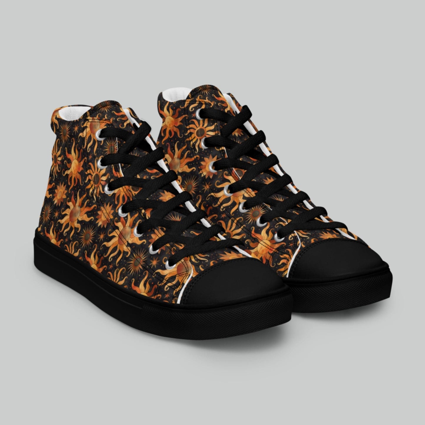 Midnight Sun High Top Canvas Shoes