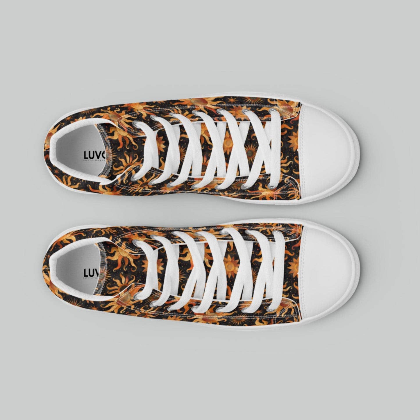 Midnight Sun High Top Canvas Shoes