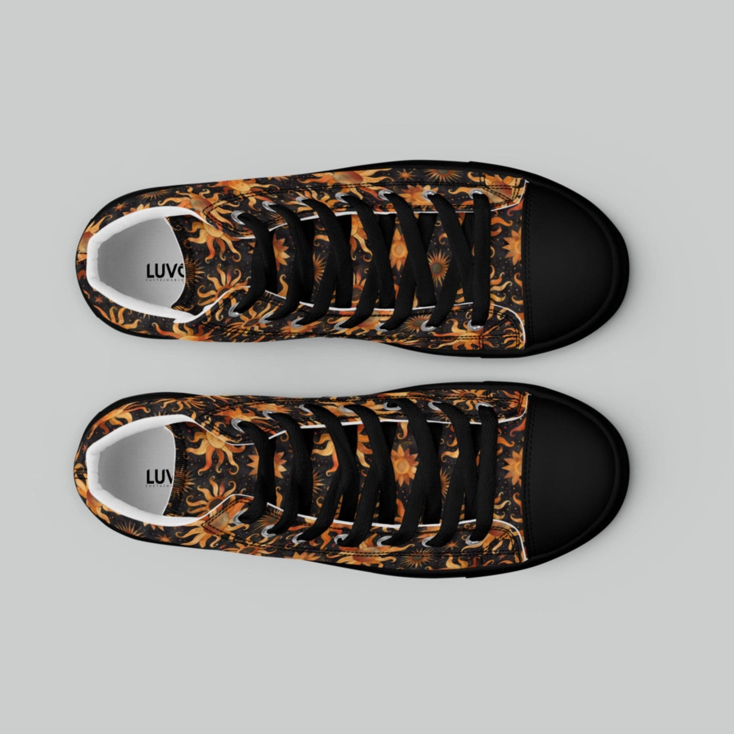 Midnight Sun High Top Canvas Shoes