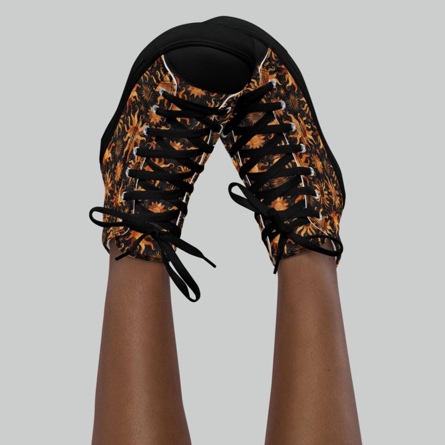 Midnight Sun High Top Canvas Shoes
