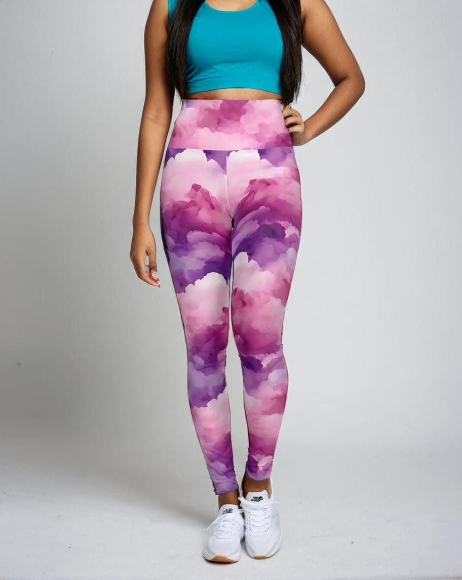 High-Waisted Leggings, Dreamy Haze