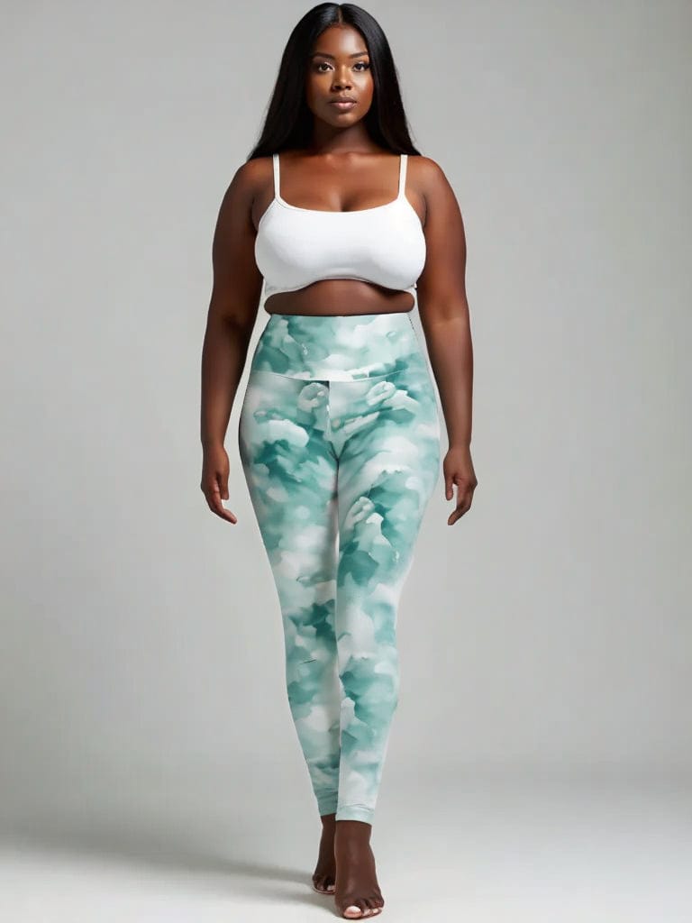 High-Waisted Leggings, Mint Mist