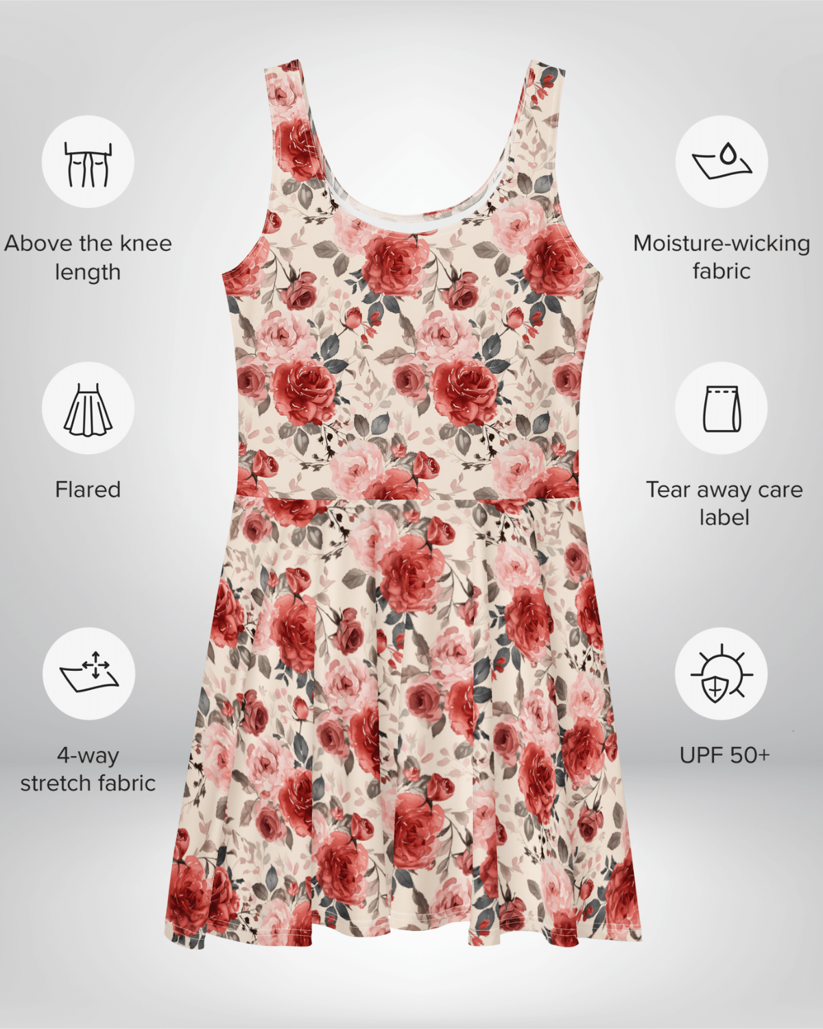 Rosewood Reverie Skater Dress