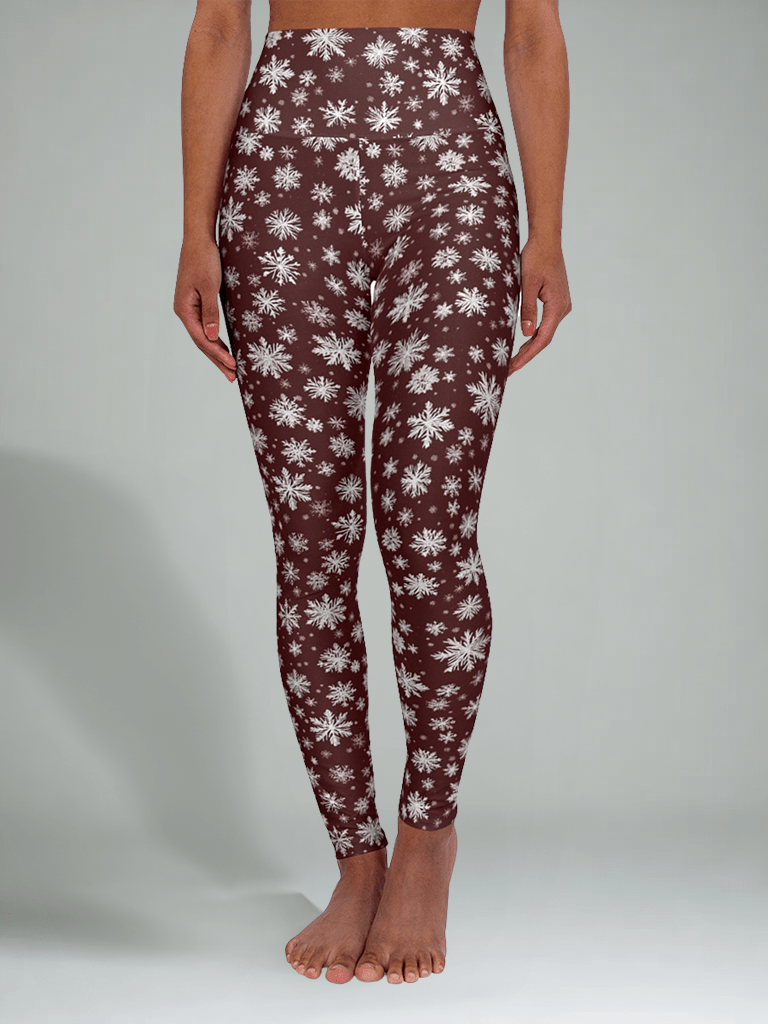 High-Waisted Leggings, Snowflake Charm