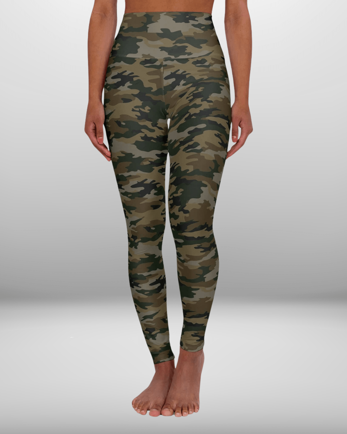 High Waisted Leggings, Camo