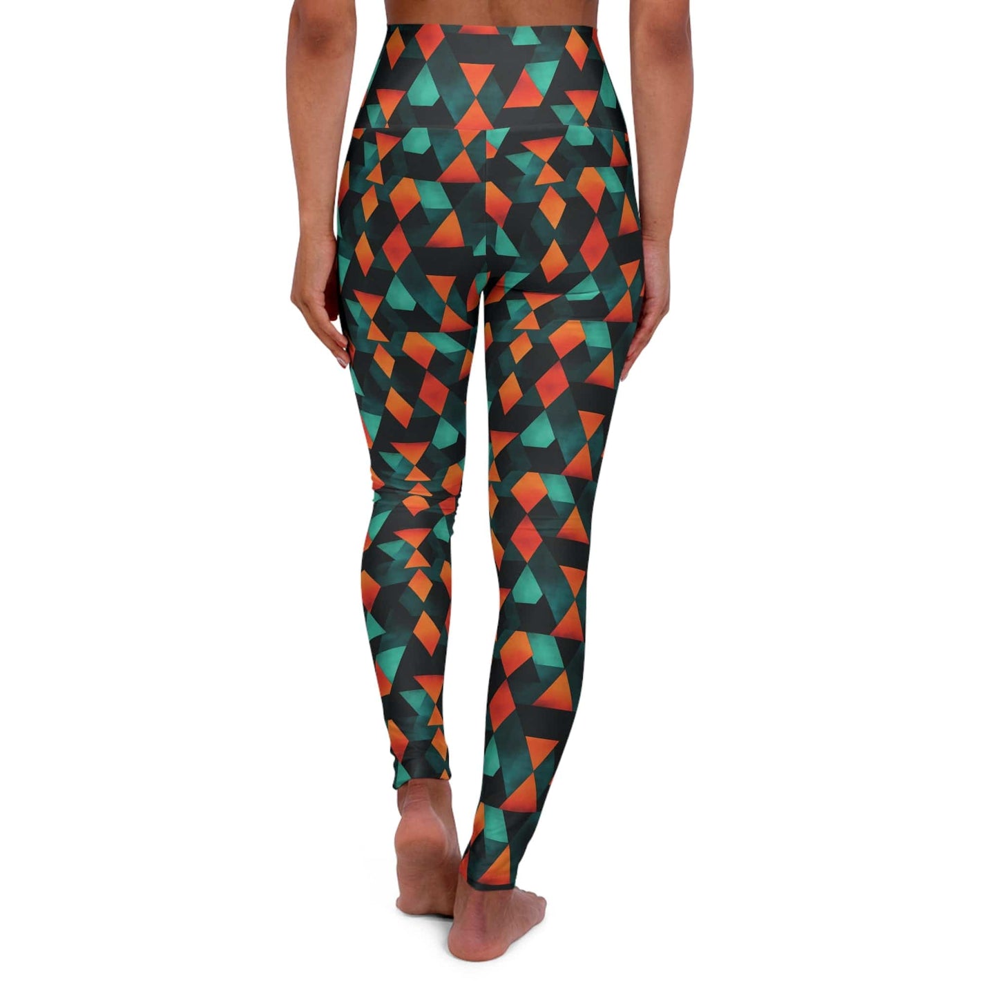 High Waisted Leggings, Geometric