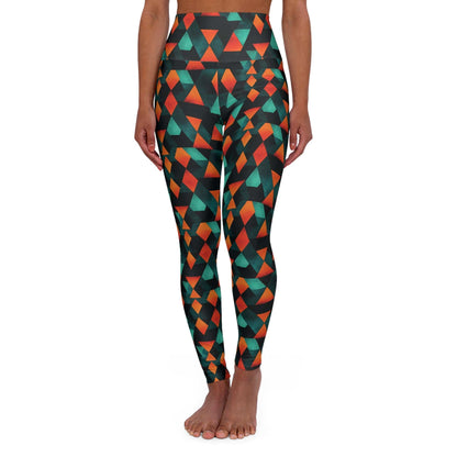 High Waisted Leggings, Geometric