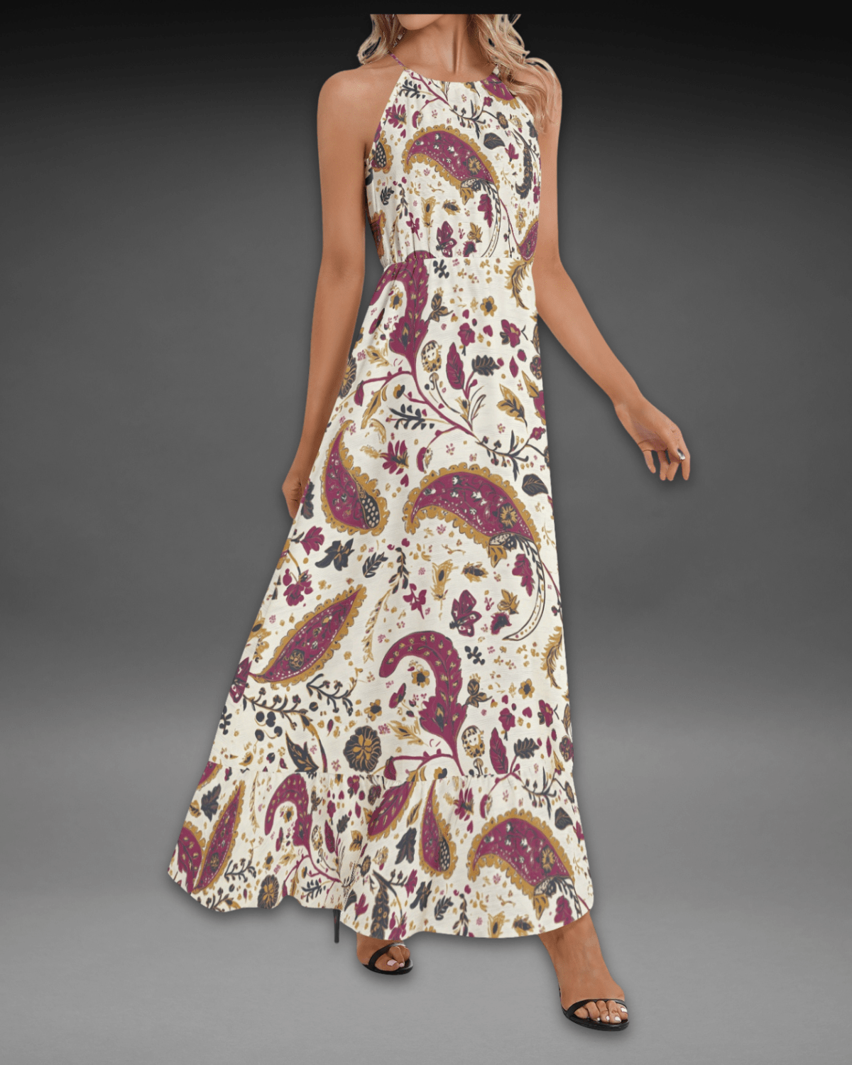 Boho Bloom Paisley Maxi Dress