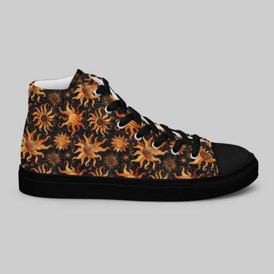 Midnight Sun High Top Canvas Shoes