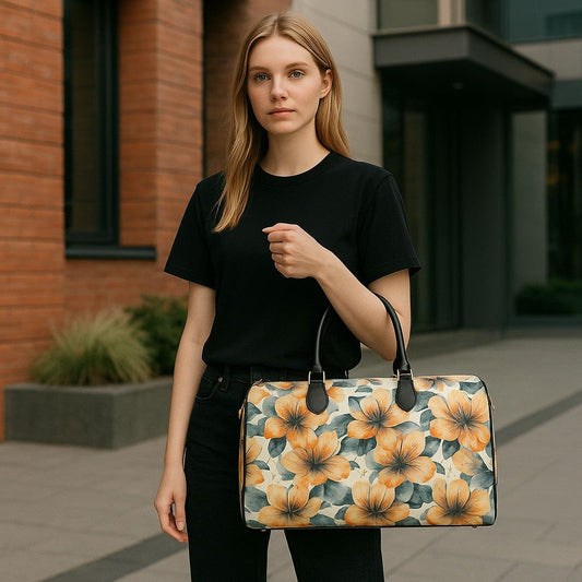 Golden Dusk Luxe Duffle Bag