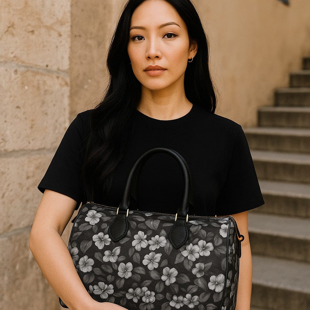 Midnight Botanica Luxe Duffle Bag