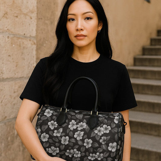 Midnight Botanica Luxe Duffle Bag