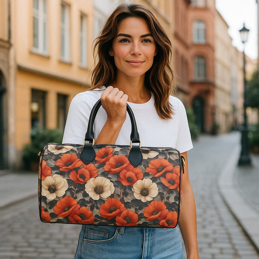 Opulent Poppy Luxe Duffle Bag