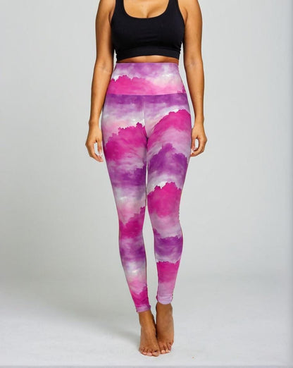 High-Waisted Leggings, Pink Twilight