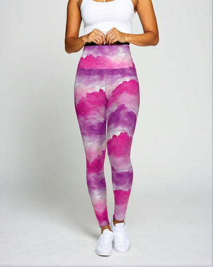 High-Waisted Leggings, Pink Twilight