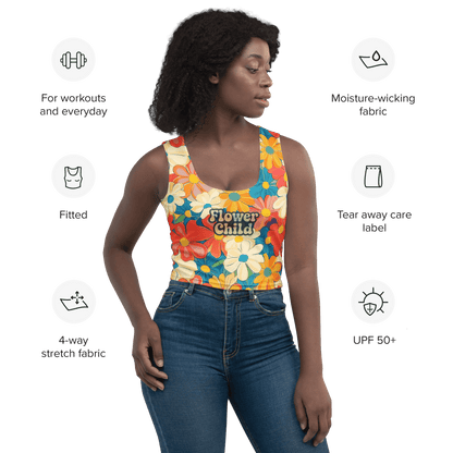 Fitted Flower Child Crop Top