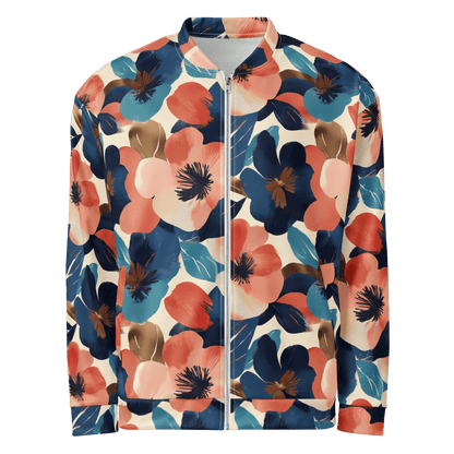 Bold Bloom Bomber Jacket