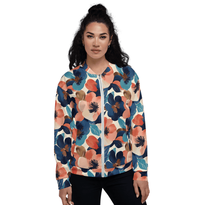 Bold Bloom Bomber Jacket