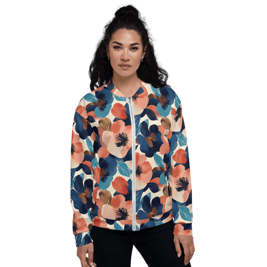 Bold Bloom Bomber Jacket