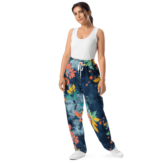 Retro Bloom Wide-Leg Recycled Joggers